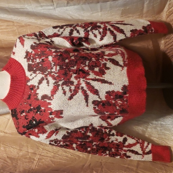 Autograph Jacquard Print Round Neck Jumper/Sweater - Picture 2 of 9